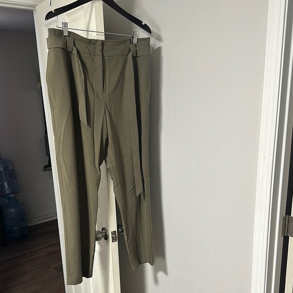 Women’s Calvin Klein Paper Bag Tie Front Pants